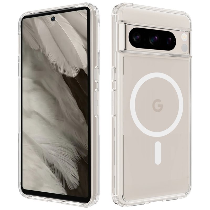 Mobique Google Pixel 8 Pro MagSafe Hybrid-skal, transparent