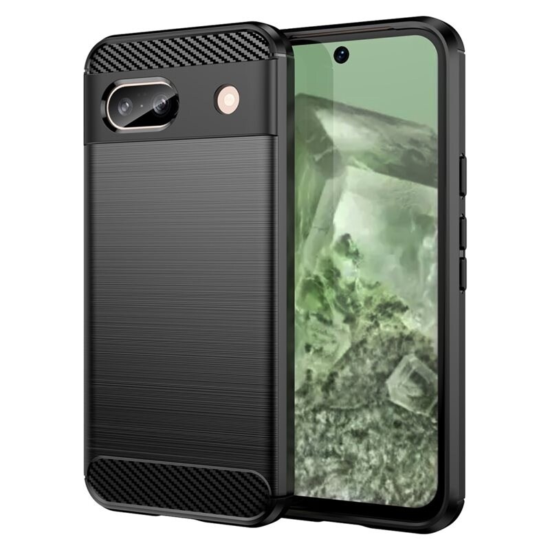 tectTech Google Pixel 8a TPU-skal Brushed, Svart - Mobilskal i snygg design