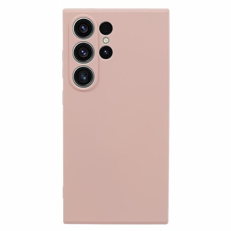 Samsung Galaxy S24 Ultra Mobilskal i TPU, Rosa - Snyggt skal med skydd för linserna