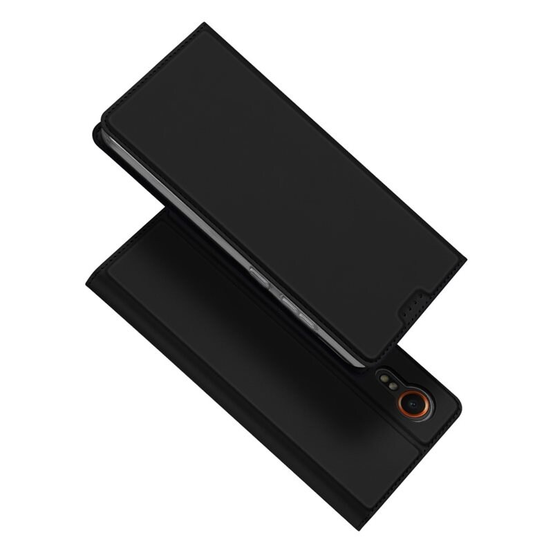 Dux Ducis Samsung Galaxy Xcover 7 Slimmat mobilfodral, Svart - Tunt mobilfodral med korthållare