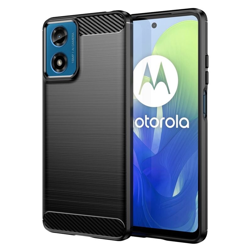 tectTech Motorola Moto G24 TPU-skal Brushed, Svart - Mobilskal i snygg design