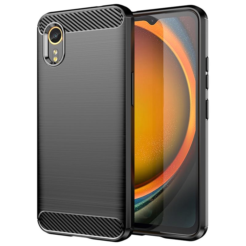 tectTech Samsung Galaxy Xcover 7 TPU-skal Brushed, Svart - Mobilskal i snygg design