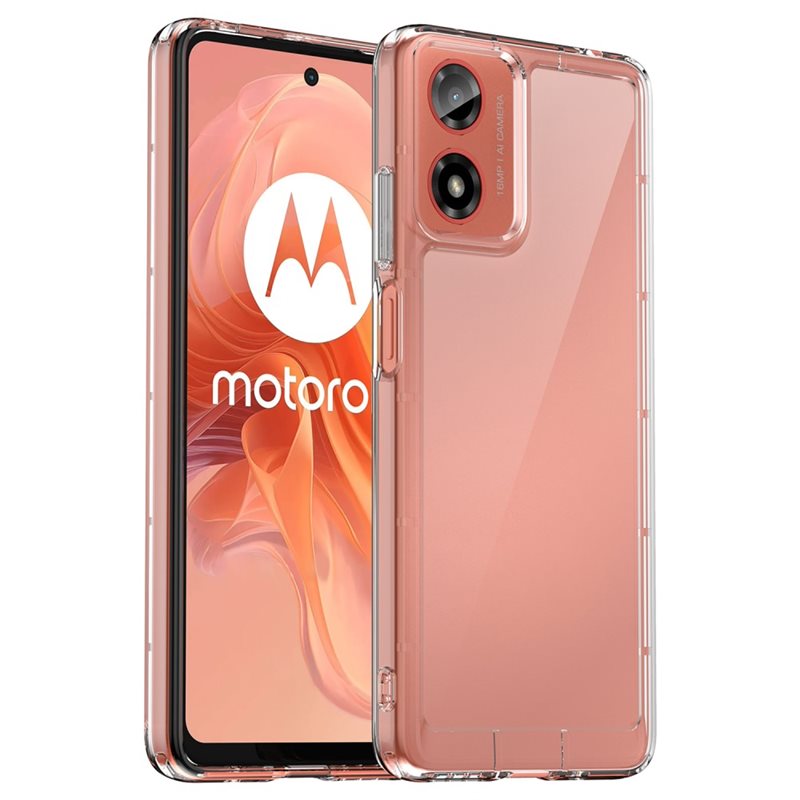 Motorola Moto E14 Crystal Hybrid-skal, transparent