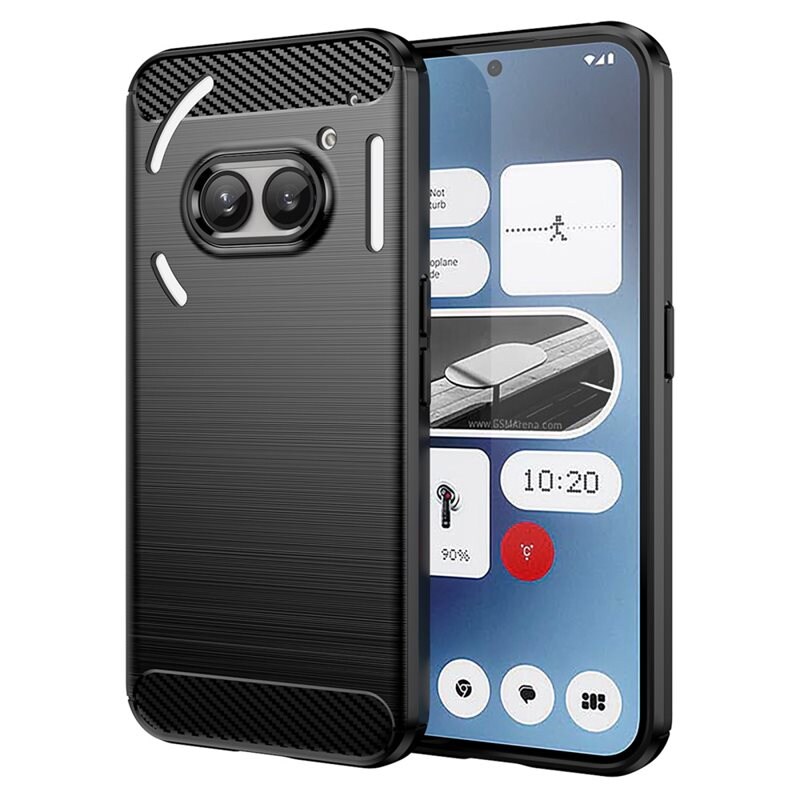 tectTech Nothing Phone 2a TPU-skal Brushed, Svart - Mobilskal i snygg design