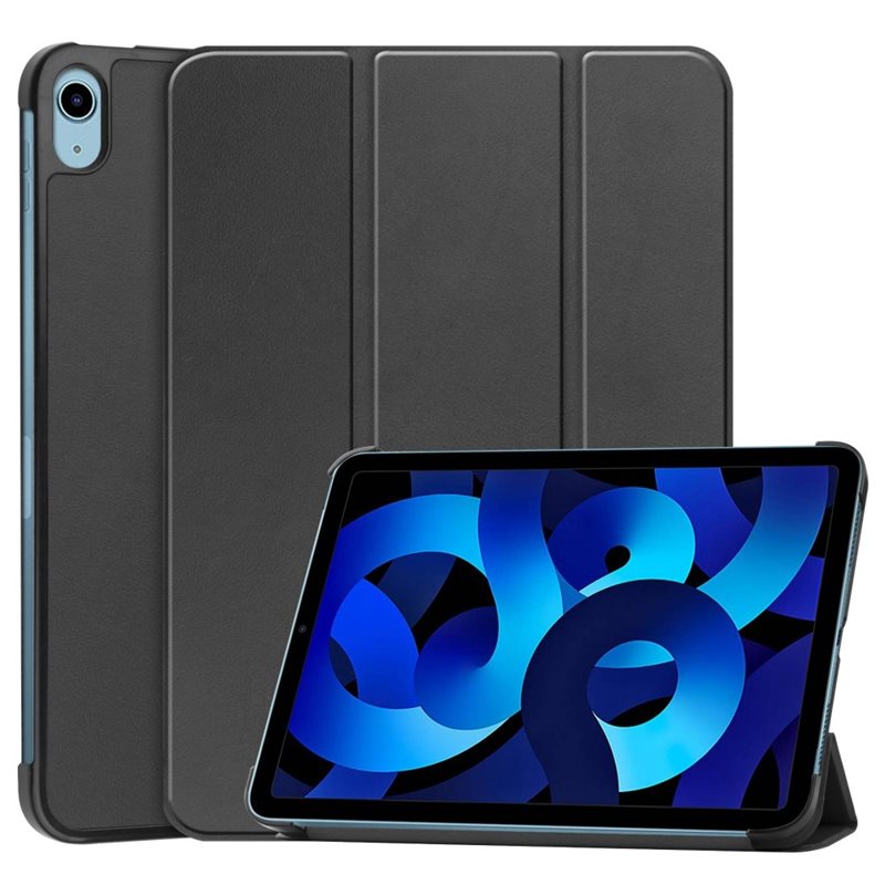 Apple iPad 10.9 10th Gen (2022) Tri-Fold Fodral, Svart - Skyddande fodral med stödfunktion