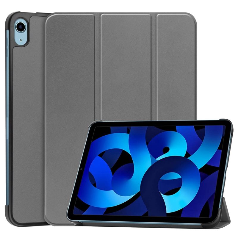 Apple iPad 10.9 10th Gen (2022) Tri-Fold Fodral, Grå - Skyddande fodral med stödfunktion
