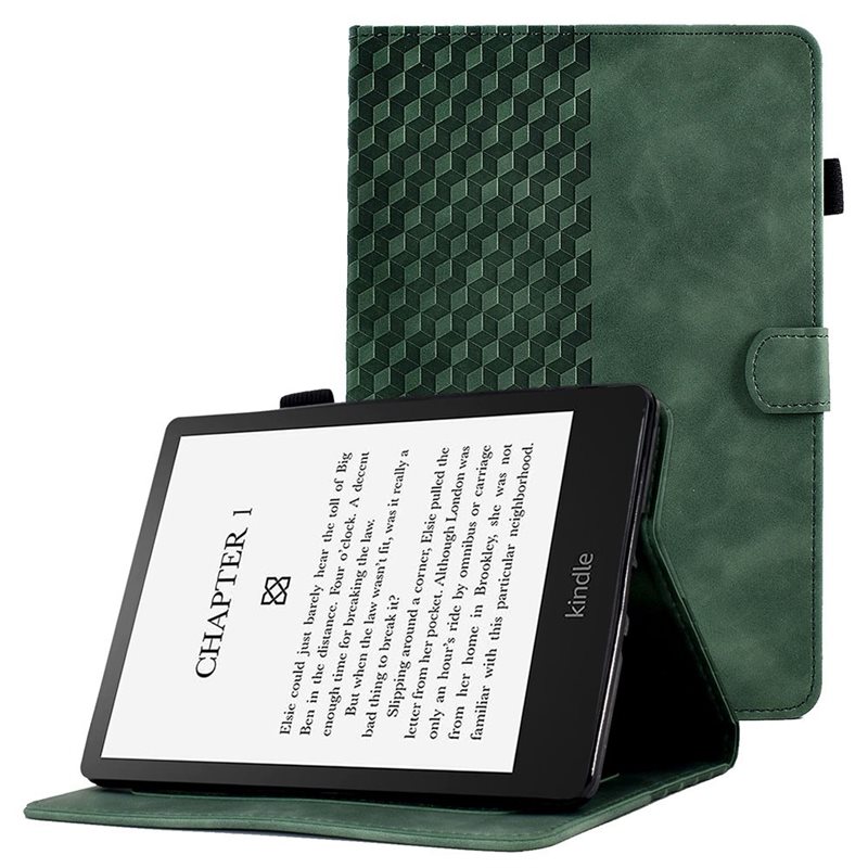 Amazon Kindle Paperwhite Signature Edition (2023) Snyggt fodral med kortfack, grön - Skyddande skal