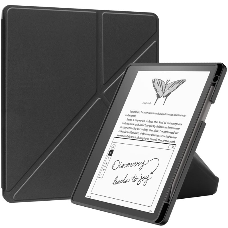 Amazon Kindle Scribe 10.2 Fodral med ställfunktion, svart - Skyddande fodral