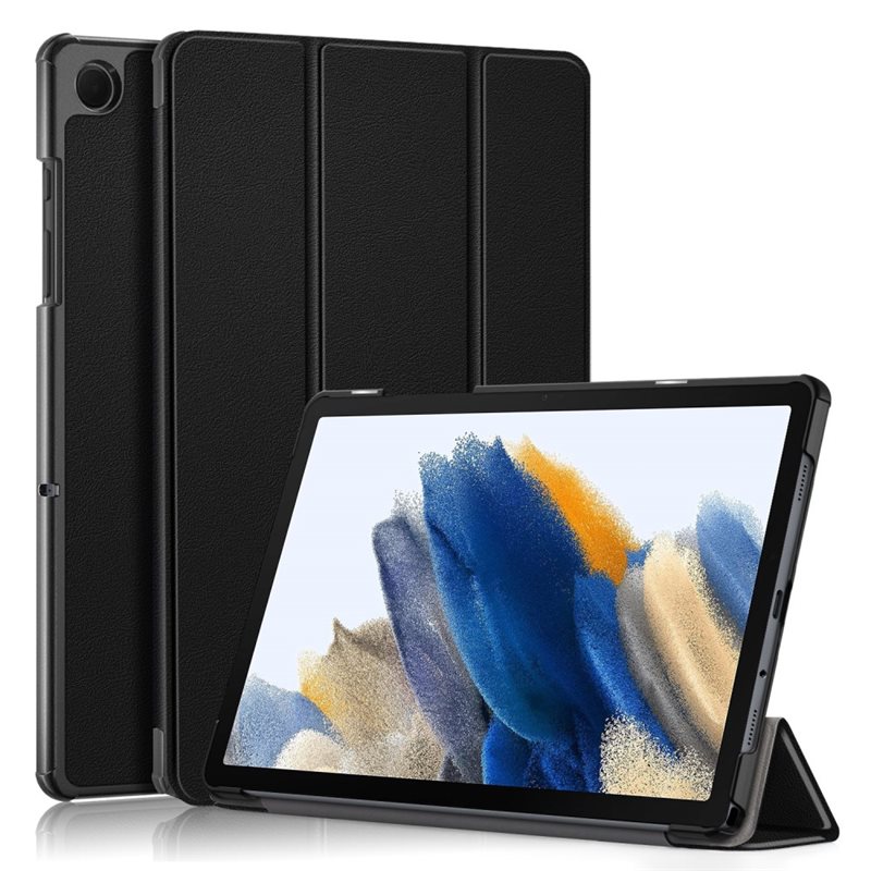 Samsung Galaxy Tab A9 Plus Tri-Fold Fodral, Svart - Skyddande fodral med stödfunktion
