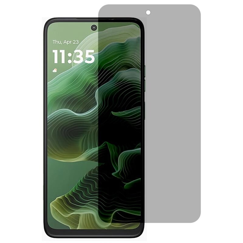 Motorola Moto G35 Anti-spy skärmskydd i glas - Skärmskydd med sekretessfilter - Skydda din integritet