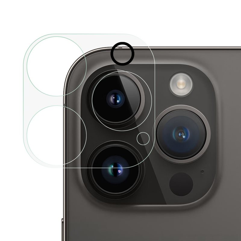 iPhone 14 Pro Linsskydd i Härdat glas - Heltäckande kameraskydd i härdat glas