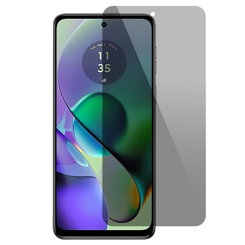 Motorola Moto G54 Anti-spy skärmskydd i glas - Skärmskydd med sekretessfilter - Skydda din integritet