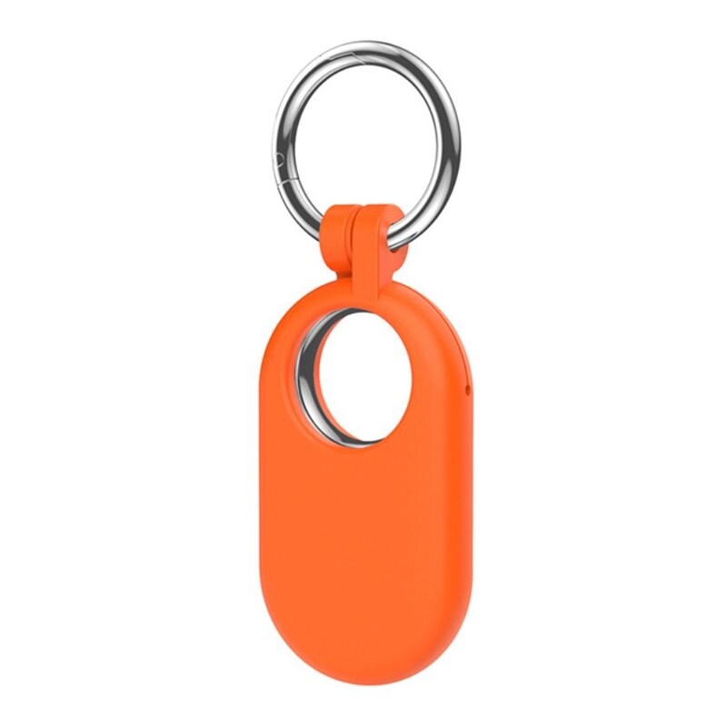 Galaxy SmartTag 2 Nyckelring med silikonskal, orange - Skyddande skal med nyckelring