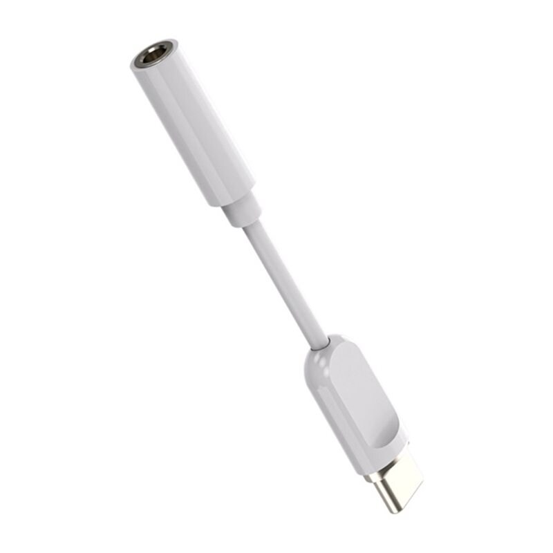 Hörlursadapter DAC USB-C till 3.5mm, vit - Adapter