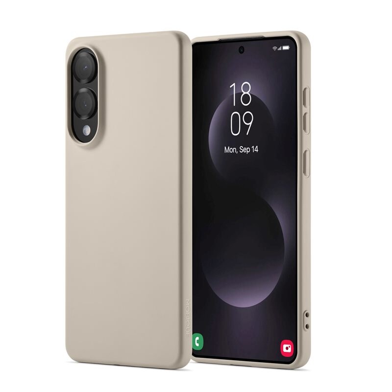 Mobique Samsung Galaxy S25 Edge MagSafe Mobilskal i TPU, Beige