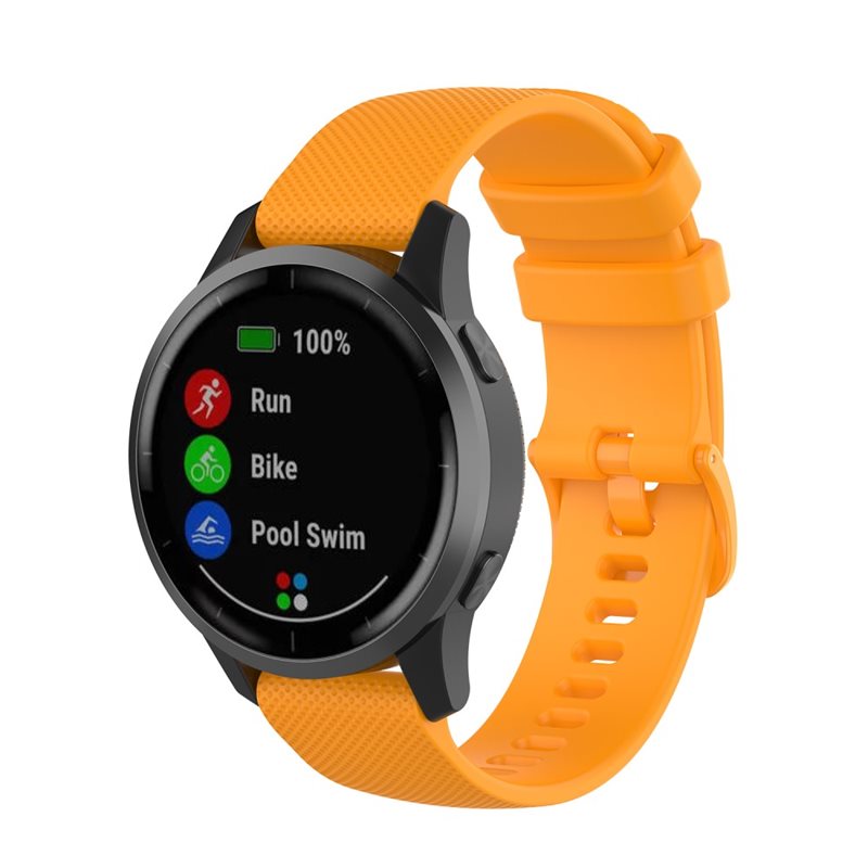 Garmin Vivoactive 4 Armband i silikon, Orange - Sportigt armband perfekt för träningen