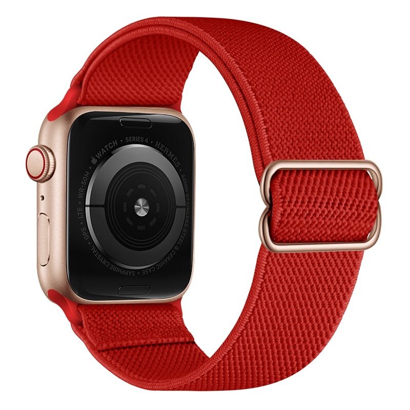 Apple Watch 45mm Series 8 Armband i resår, röd