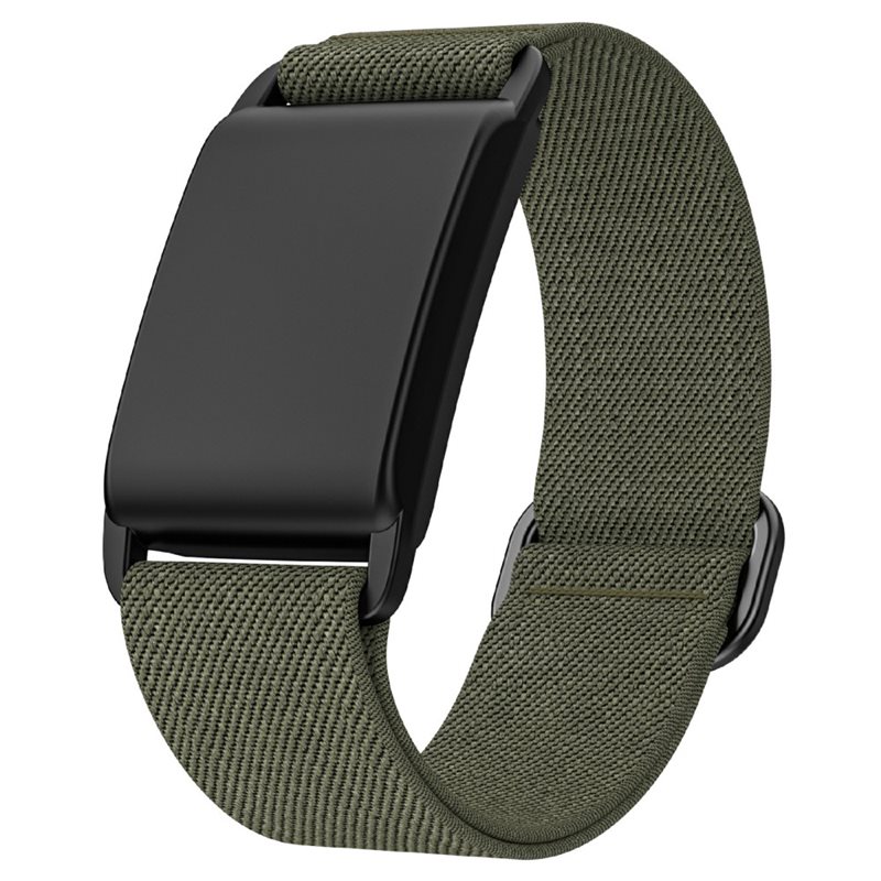 Whoop 4.0 Armband i resår, Mörkgrön - Armband i skön och ventilerande nylon