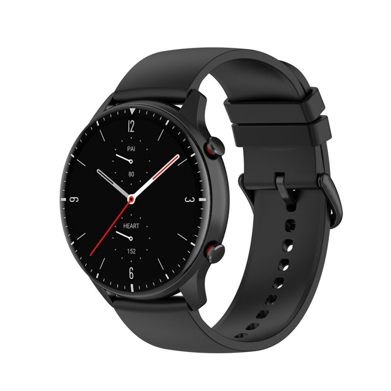 Amazfit GTR 2 Classic/GTR 2e/GTR 2 Sport Armband i silikon, Svart - Sportigt armband perfekt för träningen