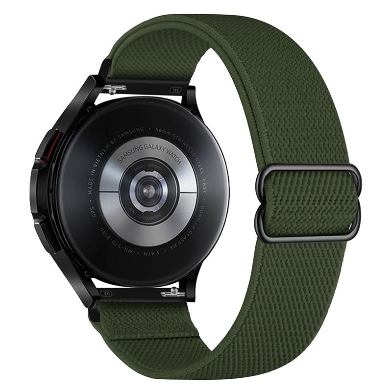 Samsung Galaxy Watch FE Armband i resår, Grön - Armband i skön och ventilerande nylon