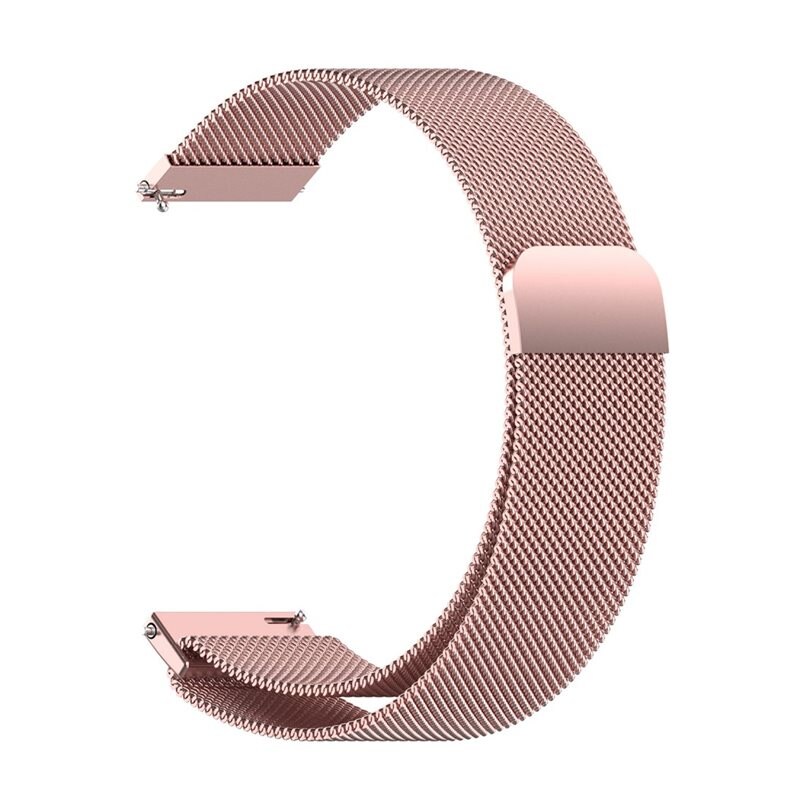 Universal 20mm Armband Milanese Loop, rosa guld - Lyxigt armband med magnetisk stängning - Rostfritt stål