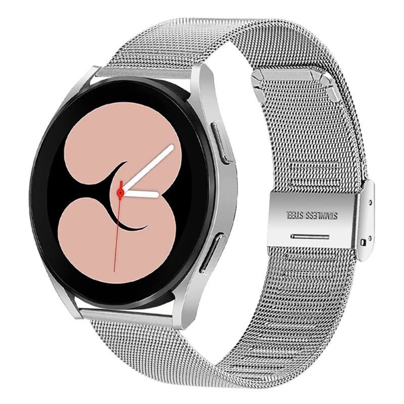 Samsung Galaxy Watch 6 Classic 47mm Armband i mesh, Silver - Snyggt armband i lyxig design