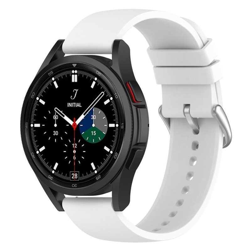 Samsung Galaxy Watch 5 40mm Armband i silikon, Vit - Sportigt armband perfekt för träningen