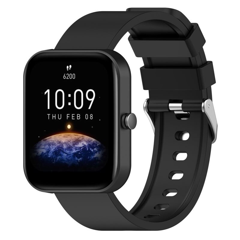 OnePlus Nord Watch Armband i silikon, svart - Sportigt armband perfekt för träningen