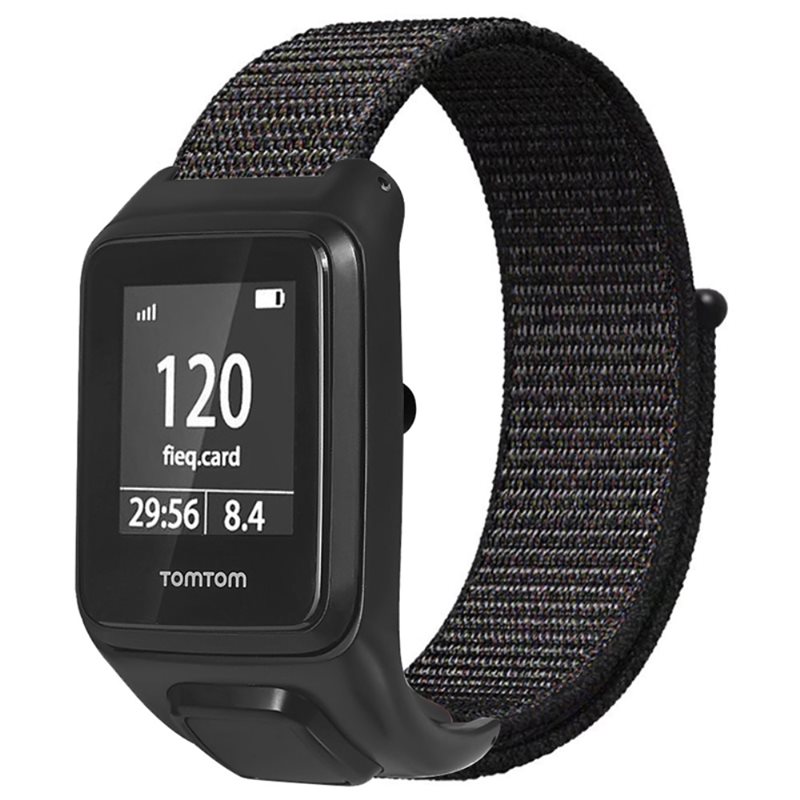 TomTom Runner 3 Armband i nylon, Svart - Armband i skön och ventilerande nylon
