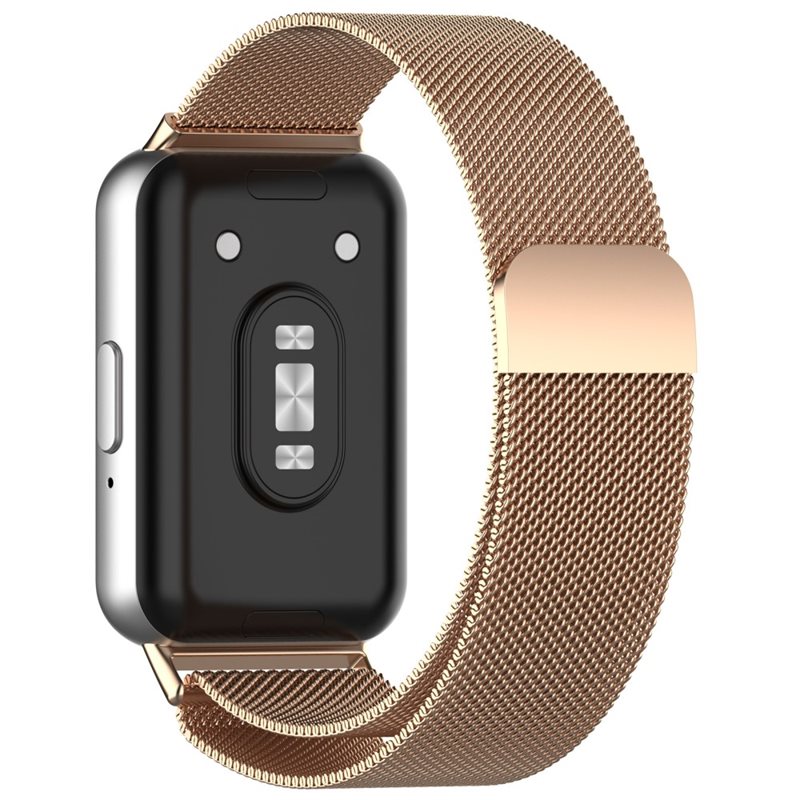 Samsung Galaxy Fit 3 Armband Milanese Loop, Roséguld - Lyxigt armband med magnetisk stängning - Rostfritt stål
