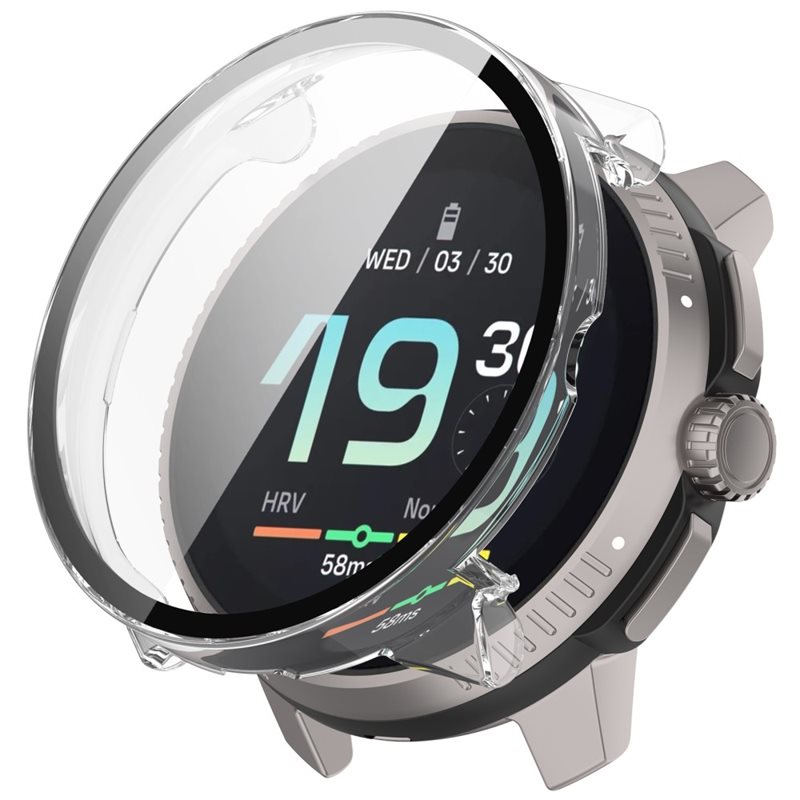 Suunto Race Heltäckande skal med inbyggt skärmskydd, Genomskinlig - Skydda din klocka från slitage och skador