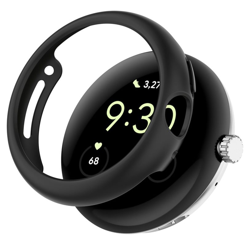 Google Pixel Watch 2 Skal, Svart - Skyddande skal
