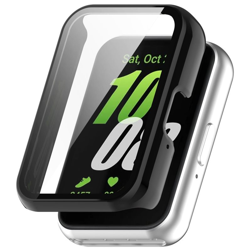 Samsung Galaxy Fit 3 Heltäckande skal med inbyggt skärmskydd, Svart - Skydda din klocka från slitage och skador