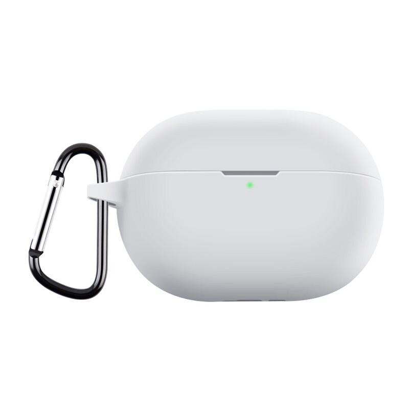 Huawei FreeBuds Pro 3 Silikonskal + karbinhake, vit - Skydda och håll koll på dina hörlurar