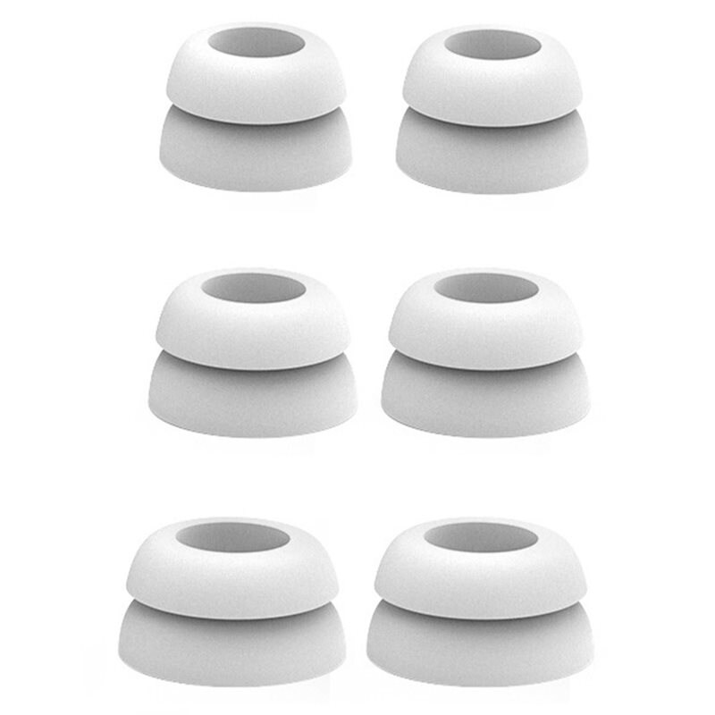 Ahastyle Samsung Galaxy Buds FE 3-pack Mjuka Ear Tips, vit - Öronkuddar - Öronpluggar - Öronproppar