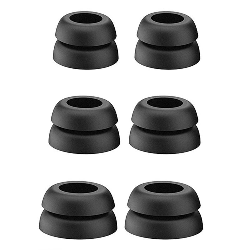 Ahastyle Samsung Galaxy Buds FE 3-pack Mjuka Ear Tips, svart - Öronkuddar - Öronpluggar - Öronproppar