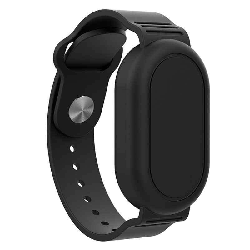 Samsung Galaxy SmartTag 2 Vattentätt silikonarmband, svart - Armband i silikon