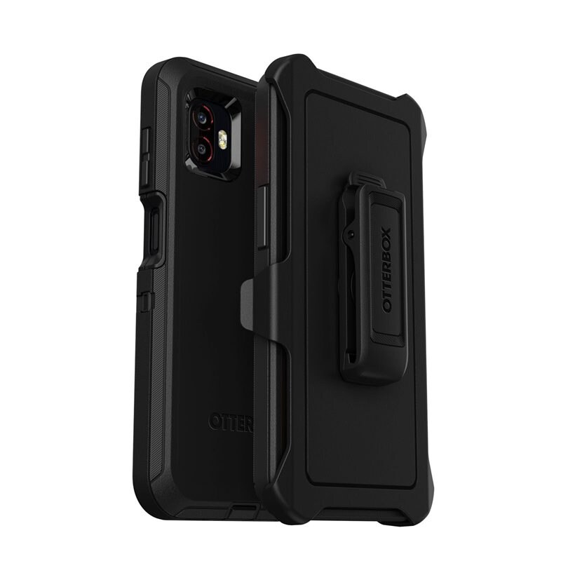 Otterbox Samsung Galaxy Xcover 6 Pro Defender - Robust mobilskal med hög skyddsfaktor, svart - Skal med extremt stötskydd. Hölster med bältesklämma