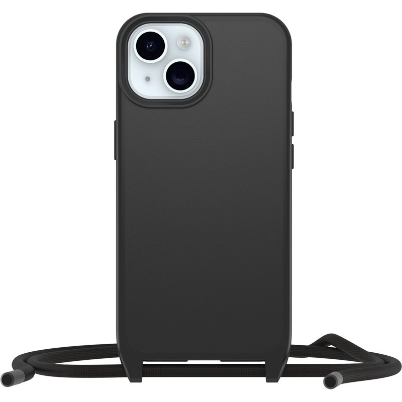 Otterbox iPhone 15 MagSafe-skal med halsband React Necklace, svart