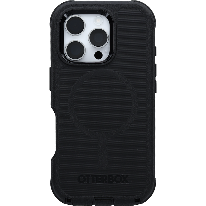 Otterbox iPhone 16 Pro Defender - Robust MagSafe mobilskal med hög skyddsfaktor, svart