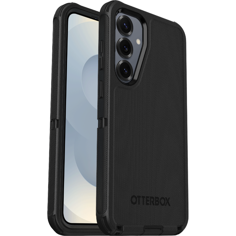 Otterbox Samsung Galaxy S25 Plus Defender - Robust mobilskal med hög skyddsfaktor, svart - Skal med extremt stötskydd. Hölster med bältesklämma ingår