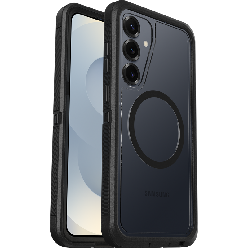 Otterbox Samsung Galaxy S25 Plus Defender XT Riktigt stöttåligt MagSafe-skal, genomskinlig/svart
