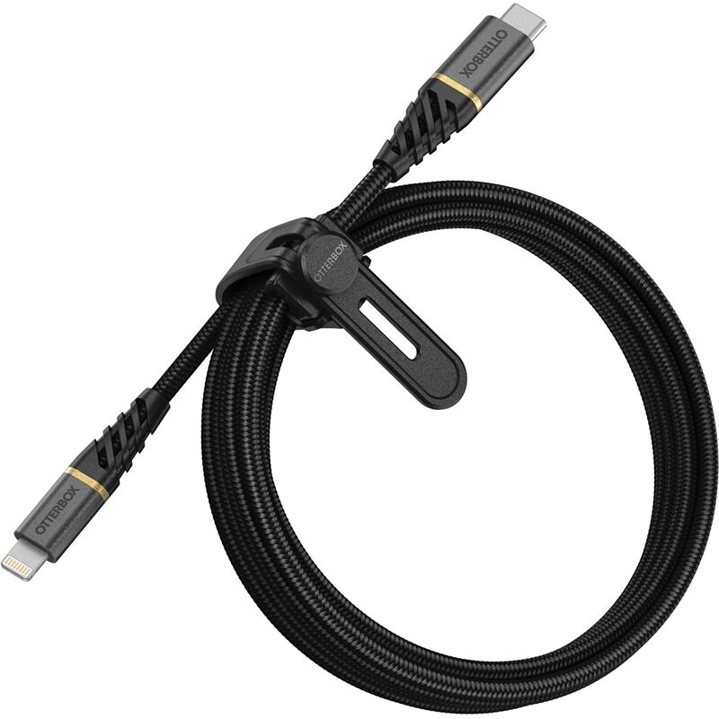 Otterbox USB-C till Lightning Premium Fast Charge kabel 1m, Black