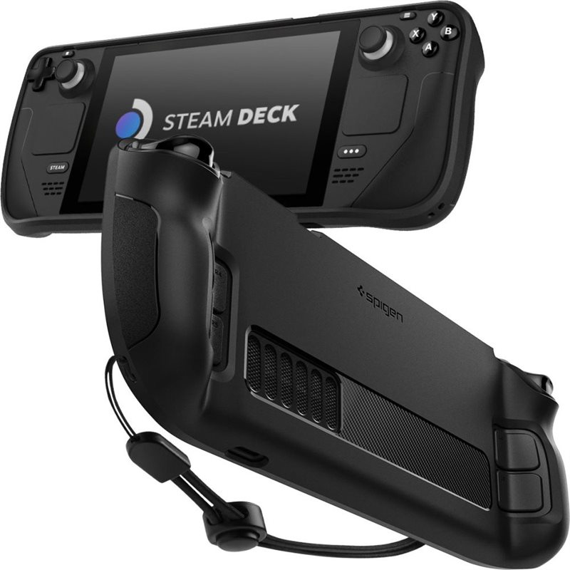 Spigen Steam Deck Rugged Armor-skal, Black - Skyddande skal