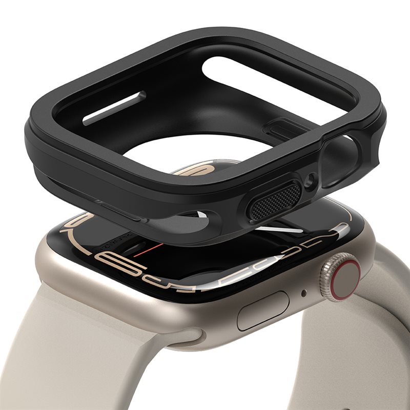 Ringke Apple Watch Series 9 45mm Air Sports skal, Black - Skyddande skal till din klocka