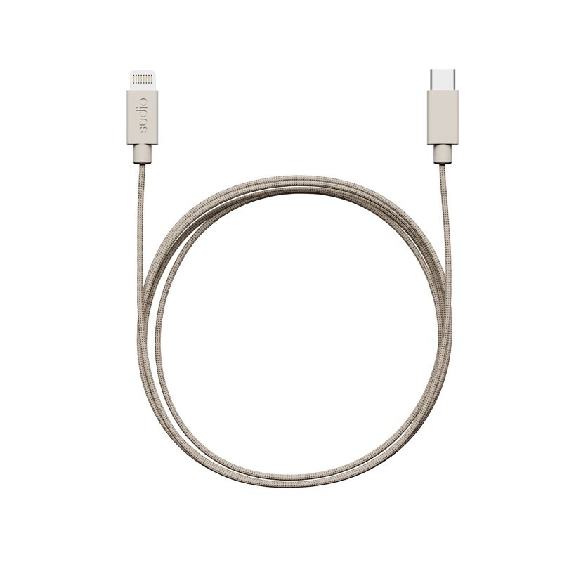 Sudio C1 Laddningskabel USB-C till Lightning 1.8 m, Sand