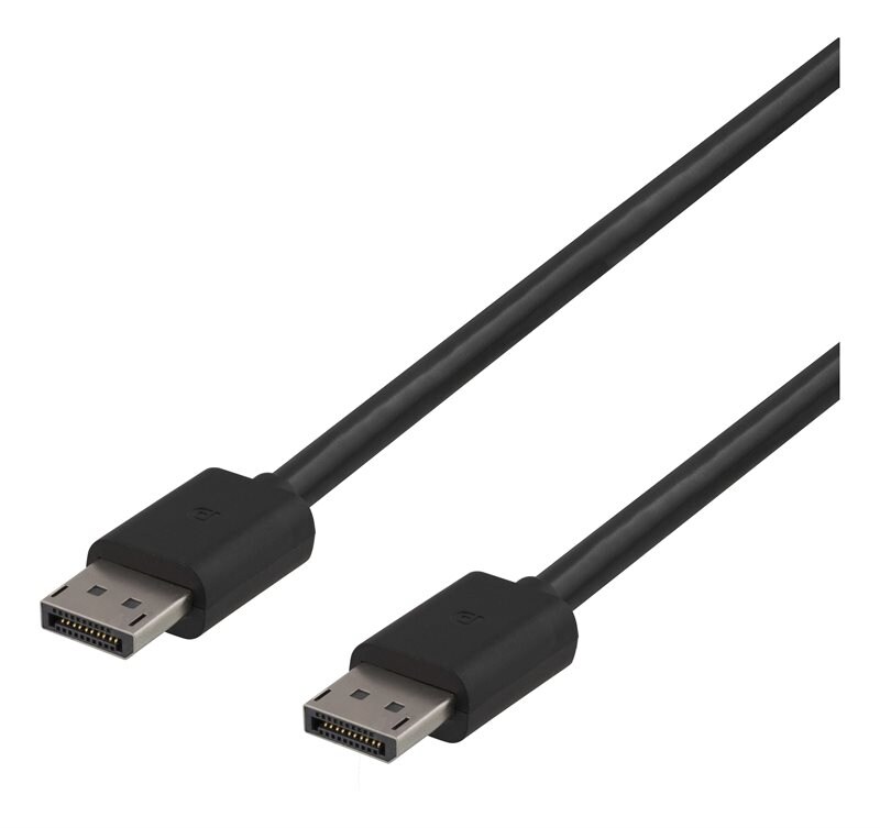 Deltaco DisplayPort 1.4 kabel 8K 1m, svart