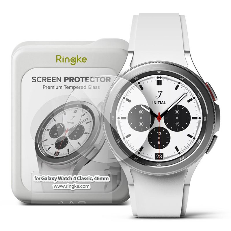 Ringke Samsung Galaxy Watch 4 Classic 46mm Skärmskydd i glas (4-pack) - Skärmskydd i härdat glas