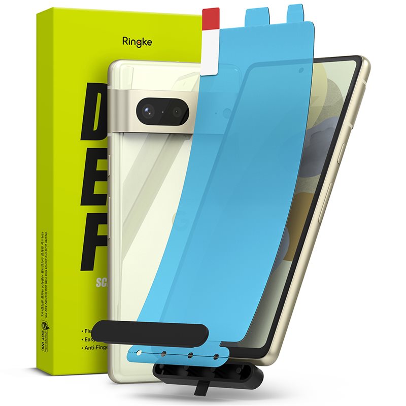 Ringke Google Pixel 7 Skärmskydd skyddsfilm - Dual Easy (2-pack) - Skärmskydd med monteringsverktyg för perfekt passform