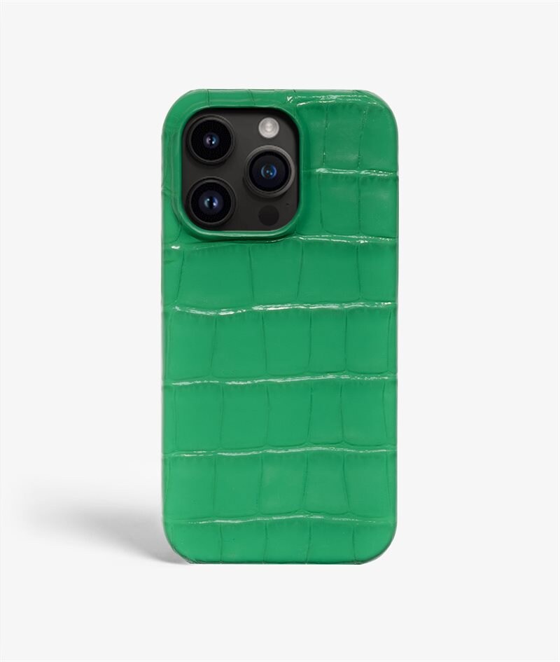 The Case Factory iPhone 14 Pro Max Skal Croco Grön